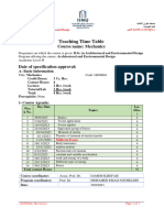 GEN0004 - Teaching Time Table (Fall 2023)