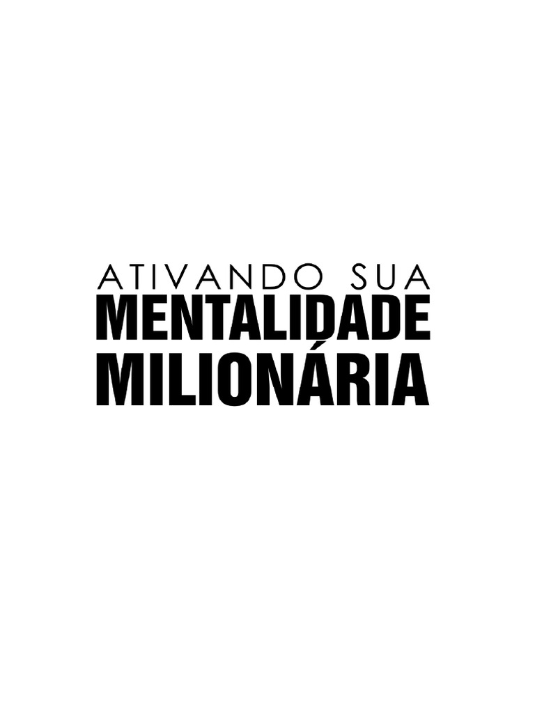 Ativando sua mentalidade milion ria download gr tis pdf dinheiro
