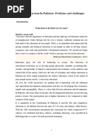 Education Status in Pakistan (2025) | PDF | Literacy | Poverty