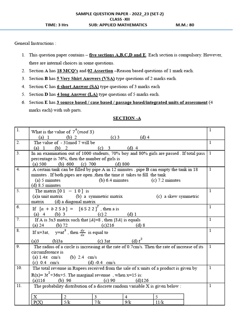 Sqp 241 applied maths 12 set 2 pdf mean seasonality