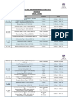Final First Preliminary Examination Timetable Grade X IGCSE - 2023-24
