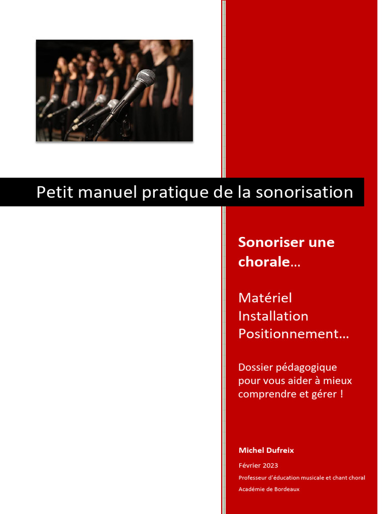 Sonoriser Une Chorale, PDF, Son