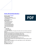 OraclAPIs and OpenInterfaces