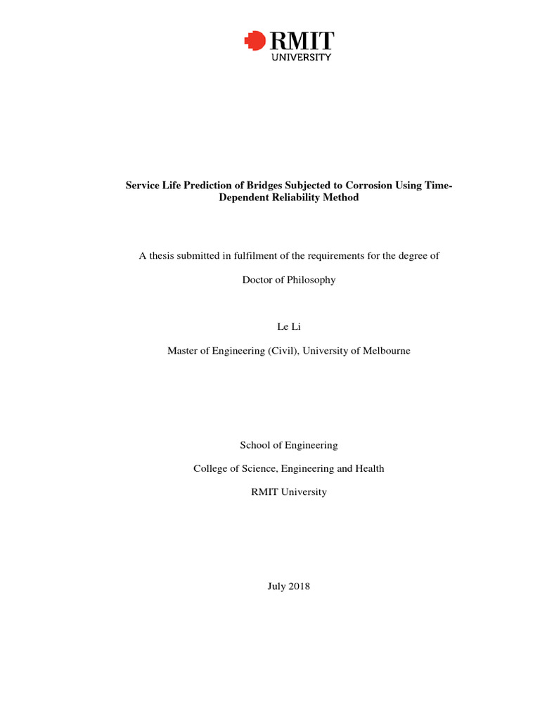 Service Life Prediction Of Bridges Subjected To Corrosion Using