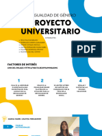 Presentación Proyecto Universitario Moderno Minimalista Amarillo y Azul