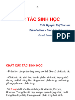 Bài 7.1: Xúc Tác Sinh Học