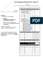 Grade 11 - Dphs Course Request Planning Tool