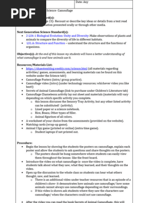 science lesson plan