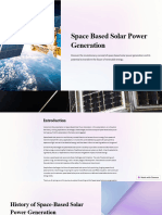 Space Based Solar Power Generation