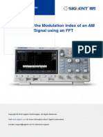 Measuring The Modulation Index of An AM Signal Using An FFT 1