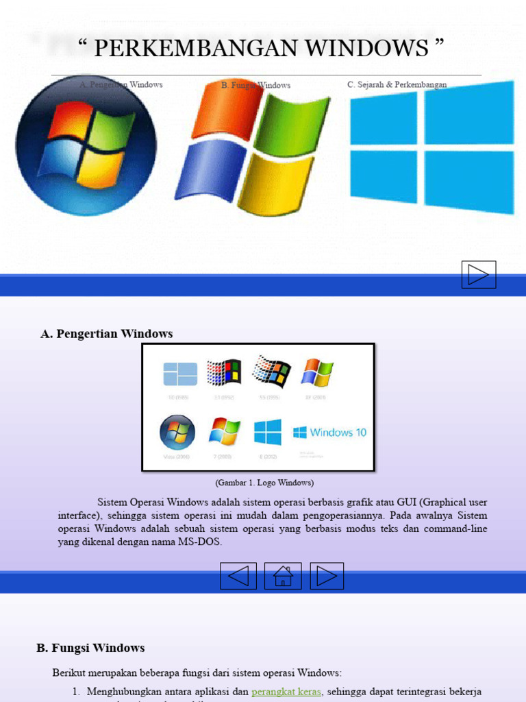 Sejarah dan Fungsi Sistem Operasi Windows | PDF | Komputer