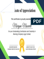 Blue Simple Achievement Certificate