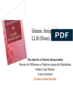 Lecture 5-6 (Juristic Interpretation and Islamic Legal Maxims)