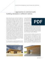 Comparative approaches to rammed earth  building standards in different nations