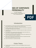 Theories of Corporate Personality - Nawsagaray