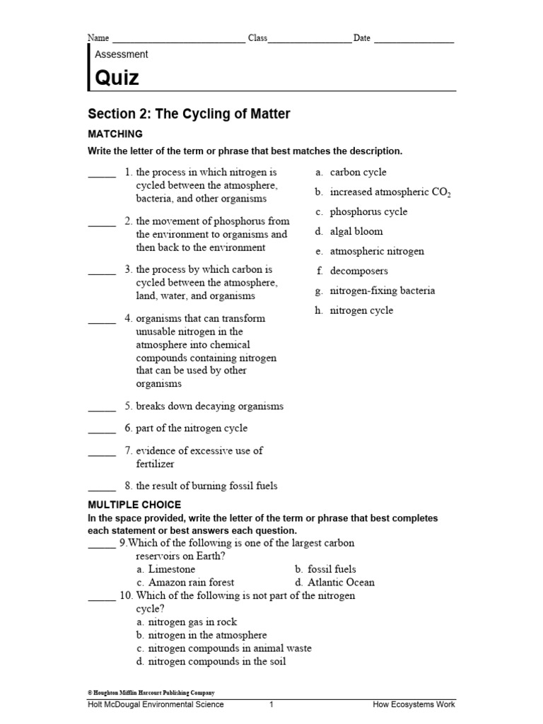 Cycles Of Matter Worksheet Cycles Of Matter Worksheet, image size:768x1024