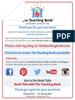 Thank You For Your Purchase!: Book Talk With The Teaching Bank