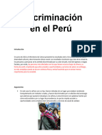 Discriminación en El Perú-RENZO GUTIERREZ