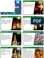 T T 25223 Christmas Around The World Fact Cards - Ver - 6