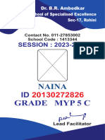 Grade Myp 5 C: SESSION: 2023-2024