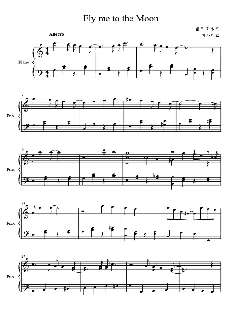 Fly Me To The Moon | PDF