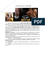 130-Commonwealth Literature-The Lion and The Jewel by Wole Soyinka