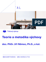 Teorie A Metodika Výchovy (Skripta)