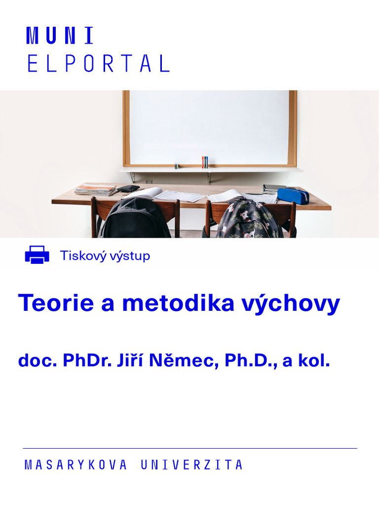 Teorie a metodika výchovy (skripta) | PDF