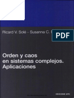 Orden y Caos en Sistemas Complejos Aplicaciones Ricard V Sole Susanna C Manrubia PDF