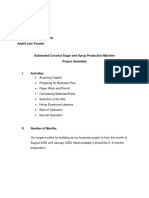 Time Table of The Project