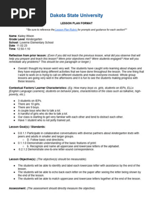 small group lesson plan fishing
