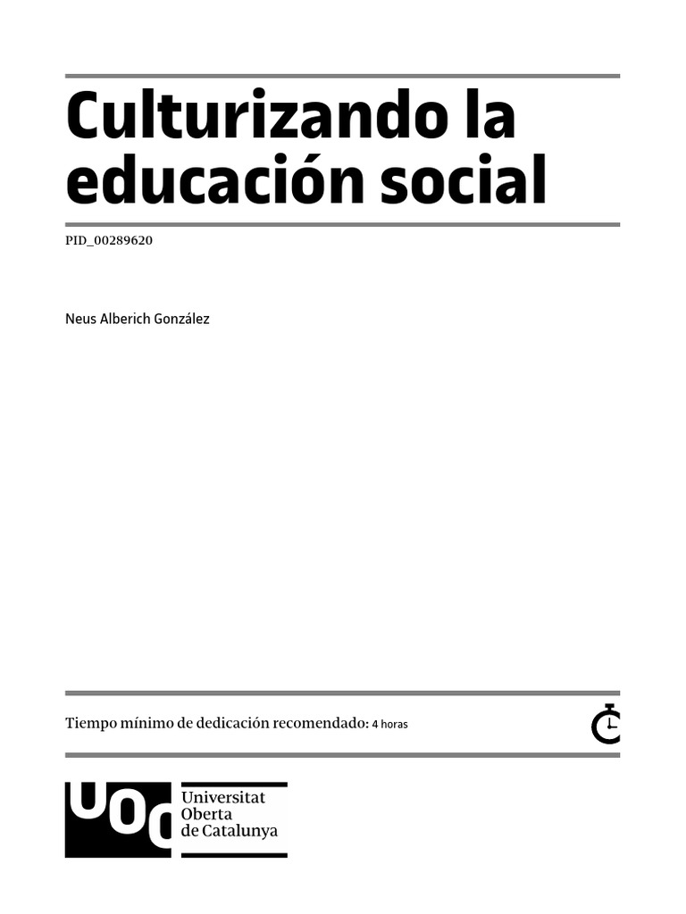 Culturizando la educación social | PDF | Familia | Sociedad