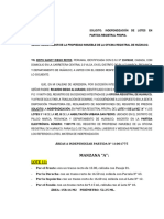 Solicitud de Independización de Sub-Lote en Partida Registral Independiente