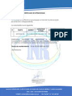 Certificado de Operatividad Electrobomba Pedrolo