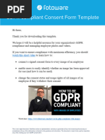 FotoWares GDPR Compliant Image Consent Form Template