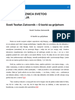 Sveti Teofan Zatvornik - o Borbi Sa Grijehom - Duhovna Riznica Svetog Pravoslavlja