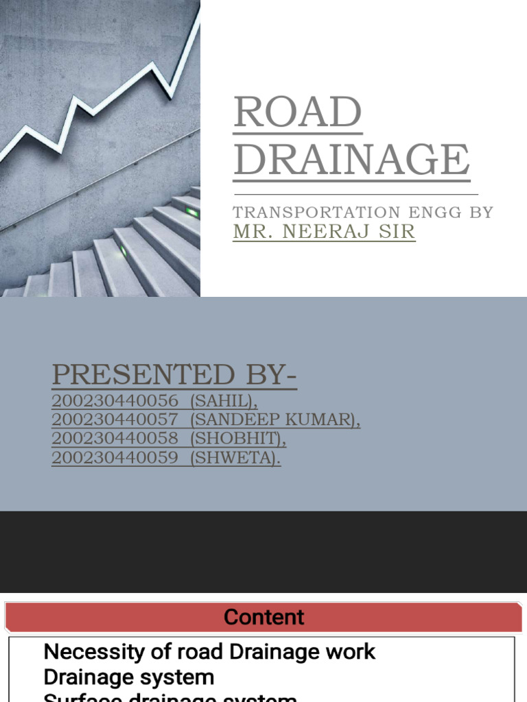 Road Drainage-1 | PDF | Drainage | Road