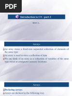 Intro To C# - Part 2