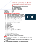 Guidelines For Preparing Project Report