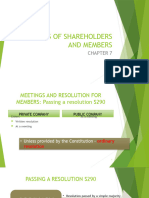 Chapter 7 Meeting of Shareholders Members