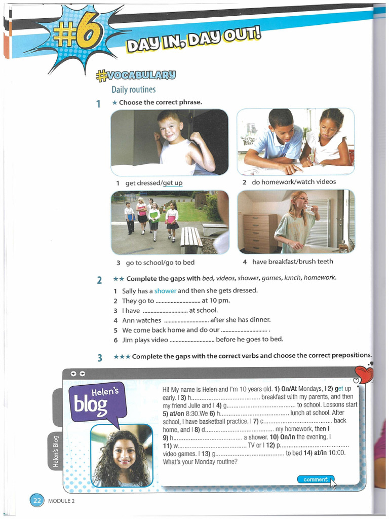 English 1 2 Workbook Pdf Workweek And Weekend Linguistic
