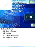 Chapter 01 - Introduction To Mechanisms of Machinery