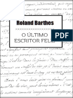 ROLAND BARTHES - O último escritor feliz (1)
