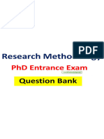 MCQs On Research Methodology