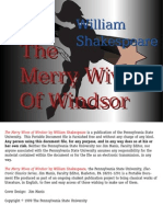 Merry Wives of Wndsor - Shakespeare