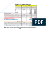 Salary Breakup Calculator Excel 1