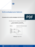 Sortie Analogique Balances