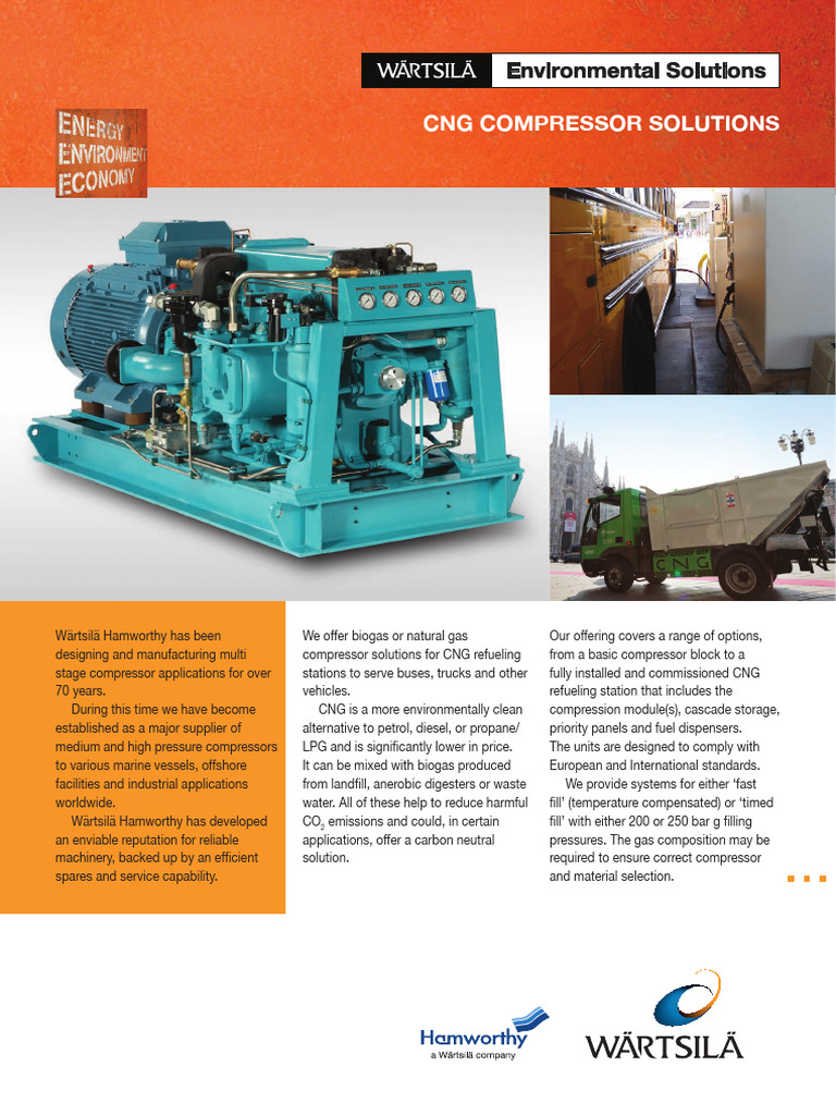 CNG Compressors ENG PDF Biogas Sustainable Technologies