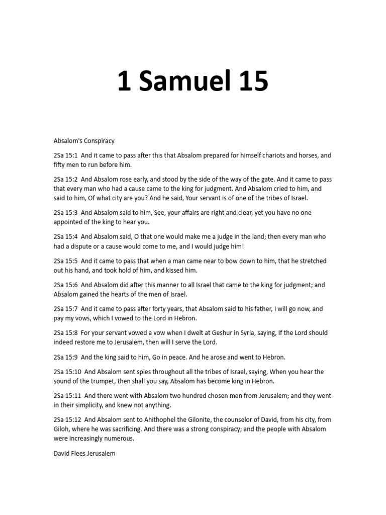 Samuel 15 pdf old testament books books of the hebrew bible