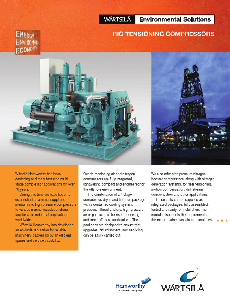 Rig Tensioning Compressors ENG | PDF | Physical Sciences | Energy ...